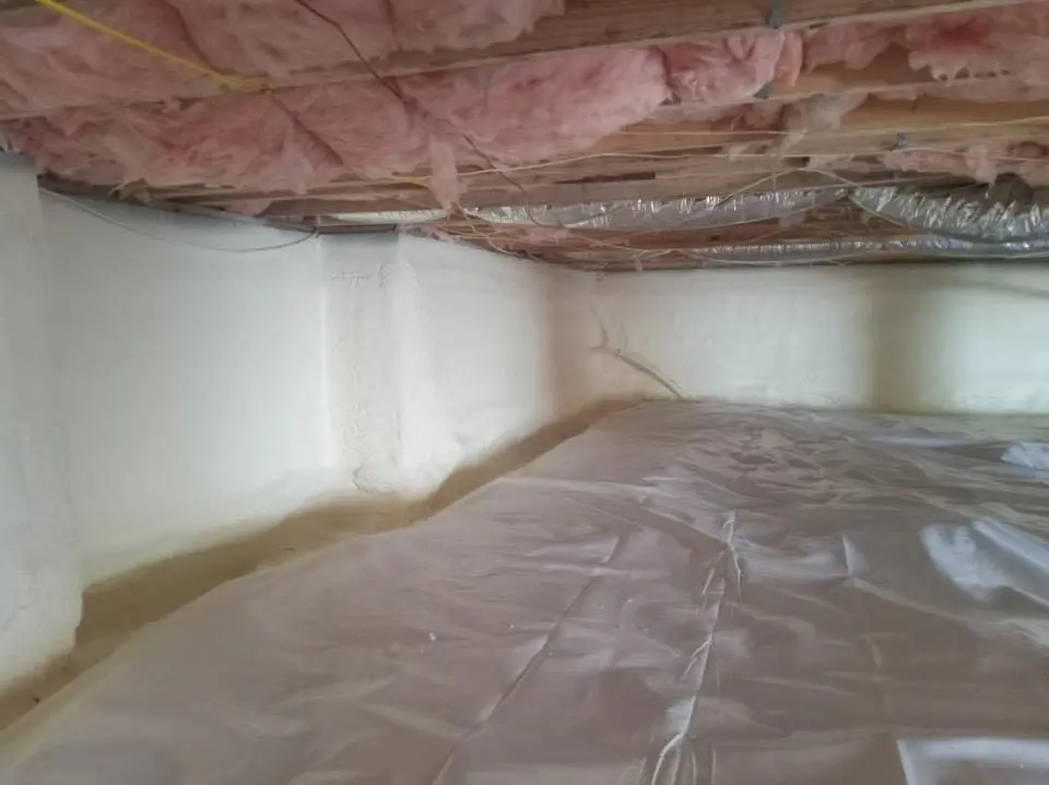 Crawl space encapsulation with closed-cell spray foam for Roof Maintenance in Sevierville